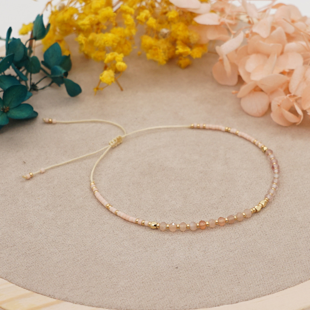 Pulsera de cuentas Miyuki con piedras naturales para mujer, brazalete con abalorios, estilo bohemio, para primavera y verano, 2022: BR0707