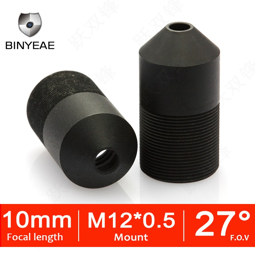 BINYEAE HD 10MM Pinhole lens for security mini camera High Definition cctv camera lens with M12x0.5 Mount