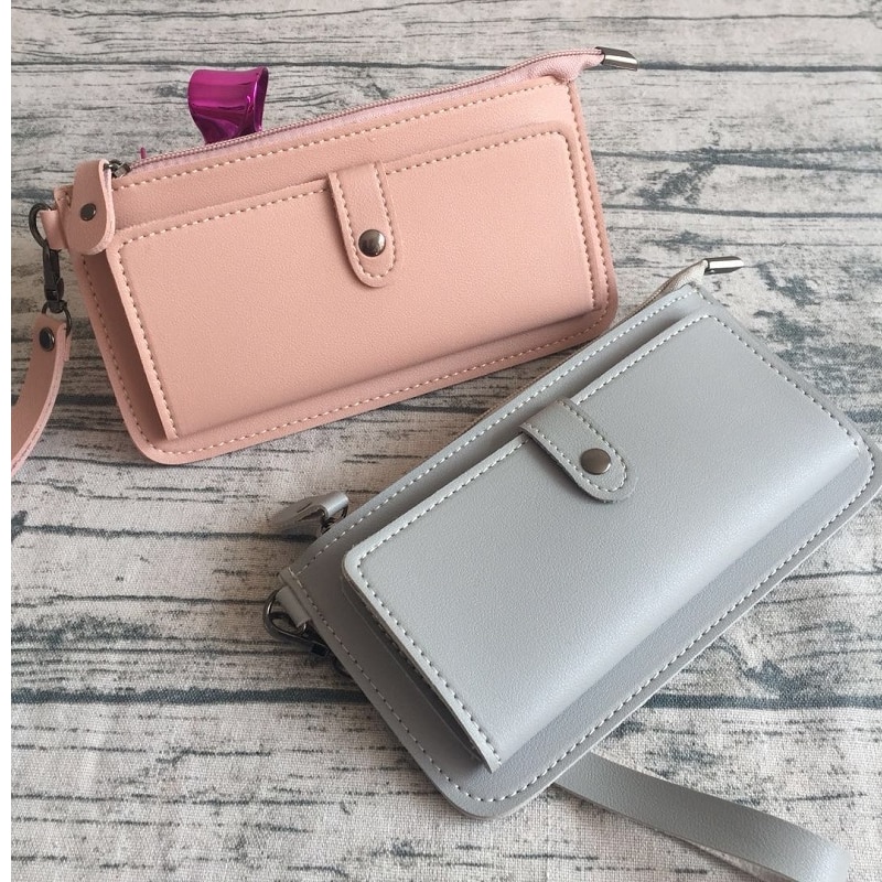 Woman Wallet Simple Zipper Purses Clutch For Women PU Leather Lady Purse Phone Pocket Card Holder Girls Carteras