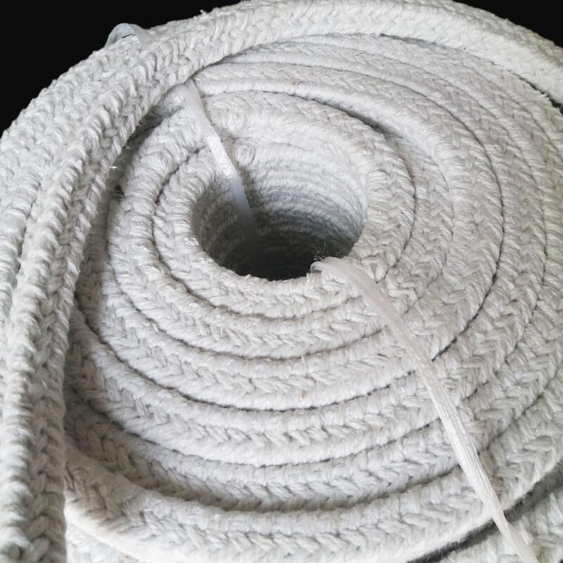 Tira de sellado de cuerda trenzada de fibra cerámica resistente a altas temperaturas, resistente a la corrosión, para puerta del horno, 12/14/16/18/20mm