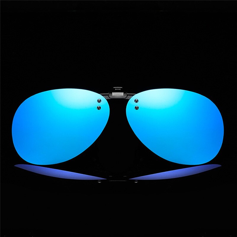 Convenient Polarized Clip-on Night Vision Pilot Fishing Sunglasses Flip-up Len Cycling Driving Glasses#288216