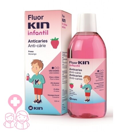 Colutorios infantiles Fluor Kin colutorio infantil 500 ml Kin