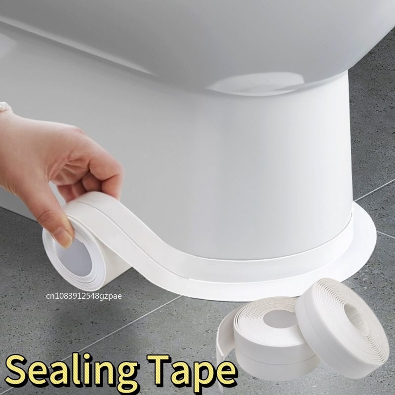 1 Rolle Kartuschenband, wasserdichtes PVC-Dichtungsband, Küchenarbeitsplatte, Waschbecken, Badewanne, Badezimmer, Dusche, Toilette und Boden, Wandaufkleber