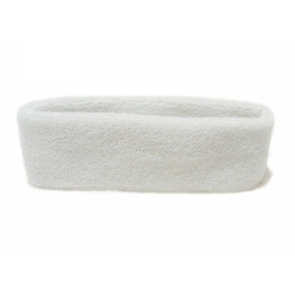 Haar Band Outdoor Sport Zweetband Hoofdband Yoga Gym Unisex Stretch Effen Kleur Haar accessoires: WHITE