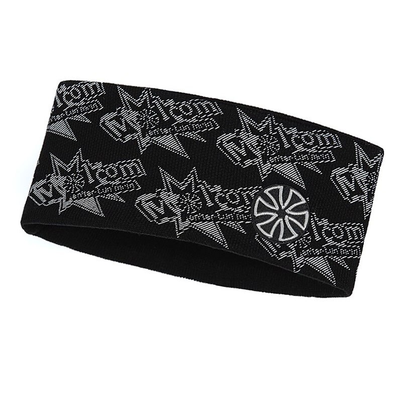 Strickmützen für damen und herren, warme yoga- und ski-haarbänder, haaraccessoires für unisex, elastische sport-haarbänder: Schwarz