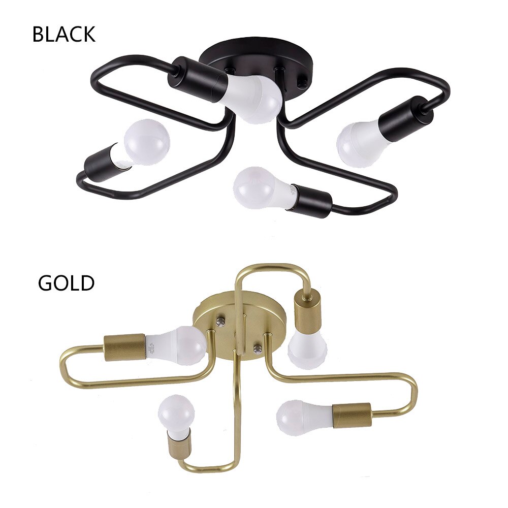 Creatieve Led Plafond Verlichting Armatuur Voor Woonkamer Hal Minimalistische Stijl plafond Lamp 4 heads buizen E27 lichtpunt