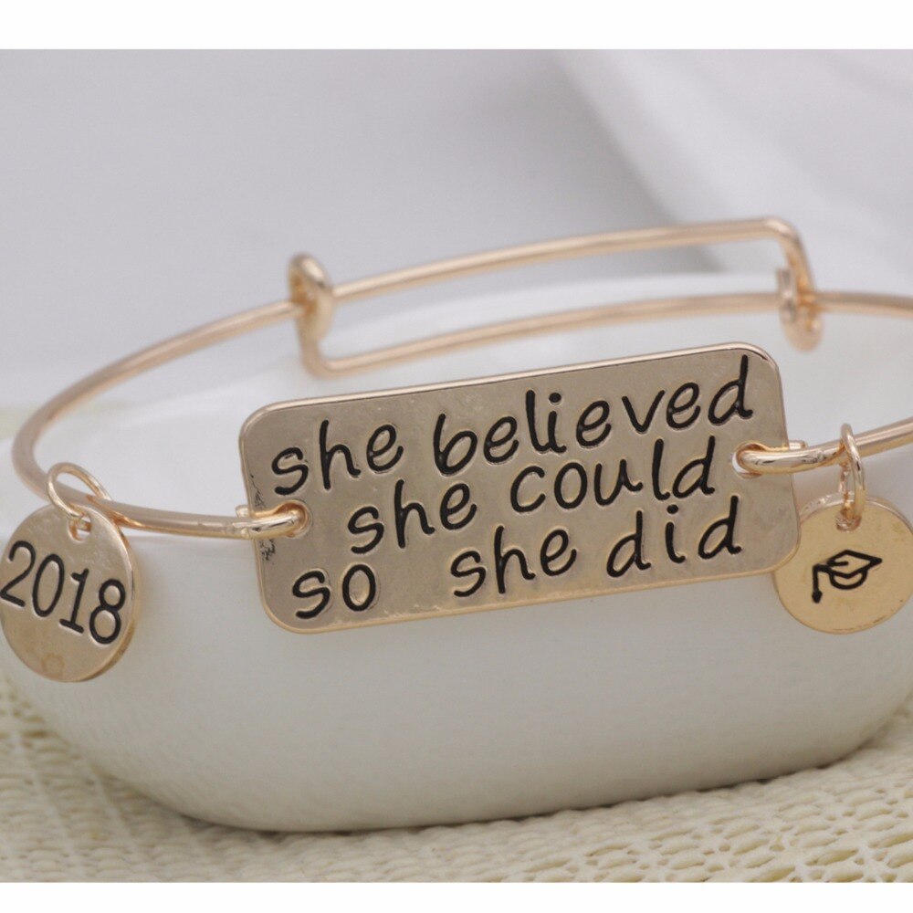 Sie angenommen sie könnte so sie haben armreifen inspirierend armbänder awareness armreifen es ist einstellbar armreifen YLQ0611