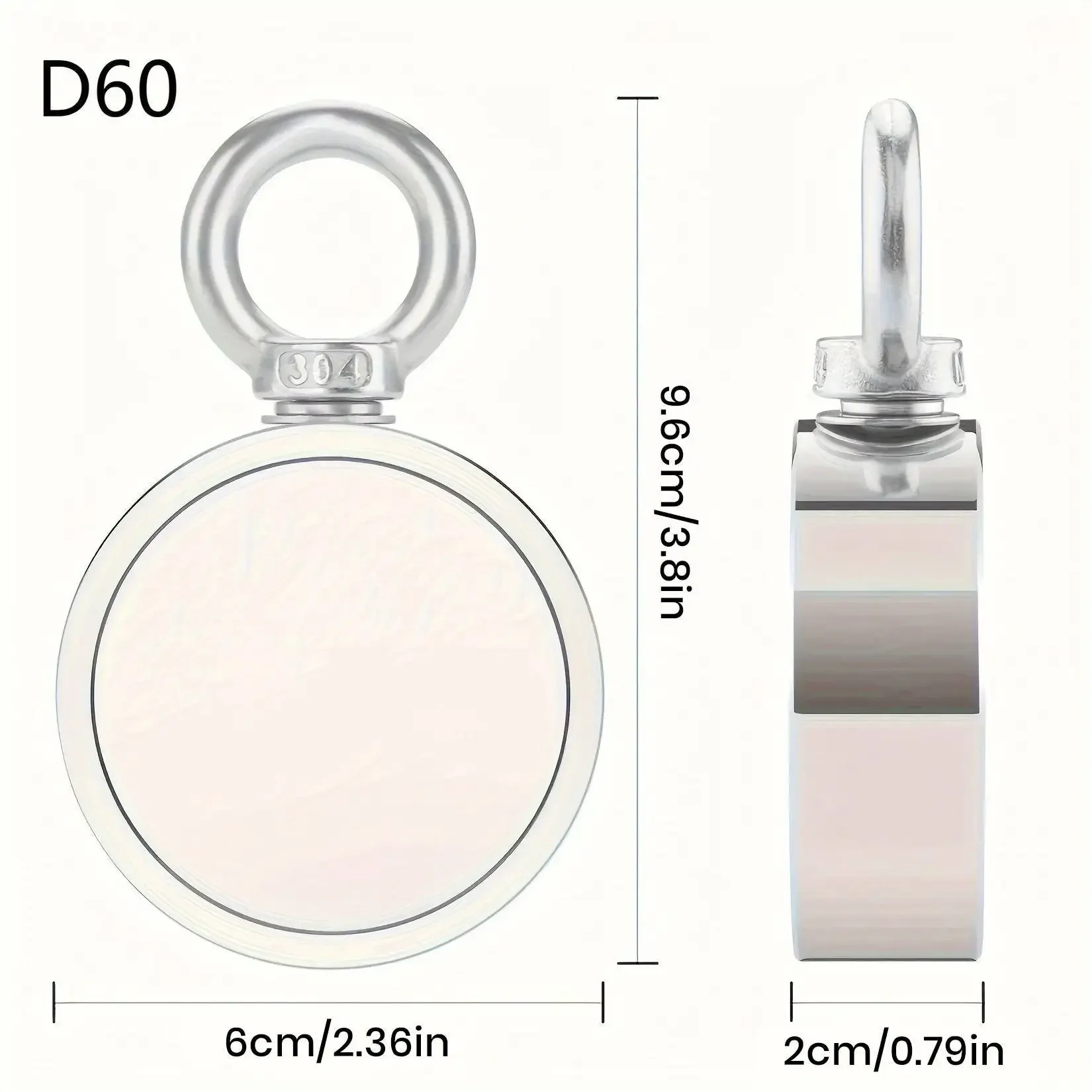 Double-Sided Magnet Fishing Kit With Case, Premium Fishing Magnet Kit For Retrieving Items In River, Lake, Beach, Lawn.: Bronze