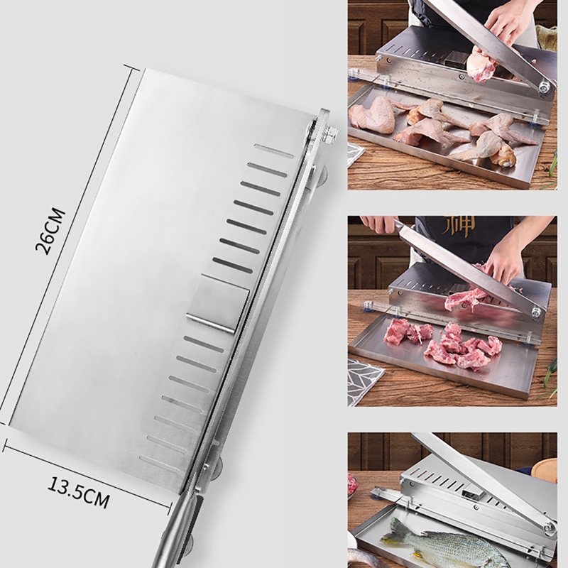 Edelstahl Fleisch Schneidemaschine Fleisch Schneidemaschine Knochen Schneiden Maschine Hackfleisch Lamm Knochen Fleisch Cutter Huhn Ente Fisch Rippen Lamm Schneiden