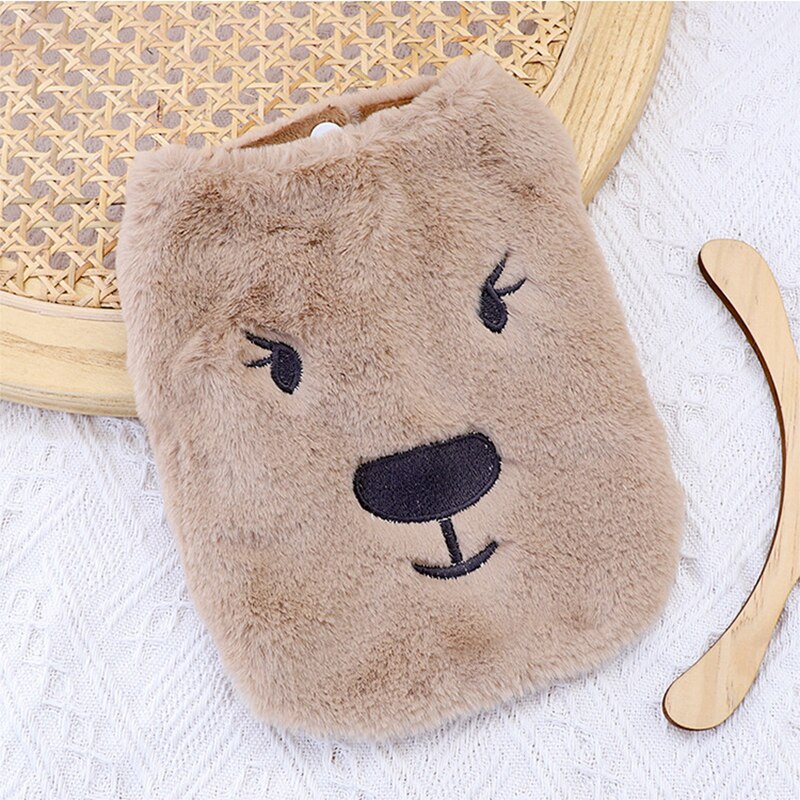 Zimowy pies ciepły sweter pluszowe zwierzę domowe ubrania dla małych psów dwunożny bawełna odzież dla zwierząt dla Chihuahua Puppy kostium kota płaszcz: Brown / S(1.25-2kg)
