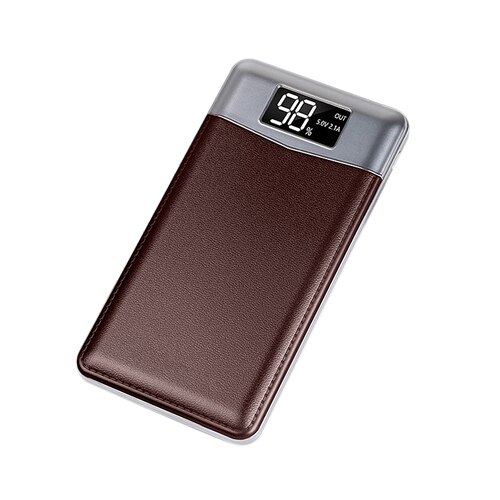 Top Power Bank 20000Mah Voor Xiaomi Mi 2 Usb Powerbank Draagbare Oplader Externe Batterij Poverbank Voor Iphone 7 6 5 4X8: Brown