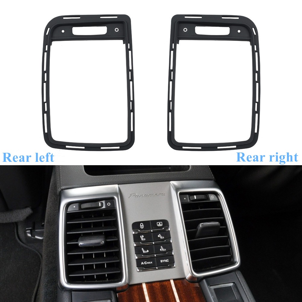 Interior do carro console dianteiro ar condicionado traseiro ac ventilação grille exterior quadro painel guarnição para porsche panamera 2010-2016