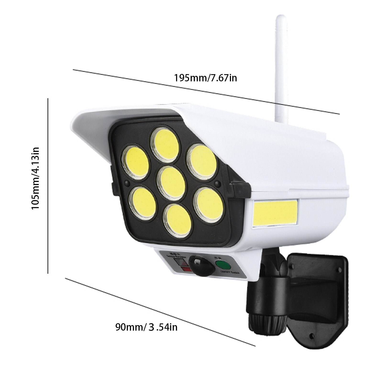 Solar Wall Light Human Induction Waterproof Street Lamp Intelligent Control Electricity 3 Modes Decoration Indoor Outdoor