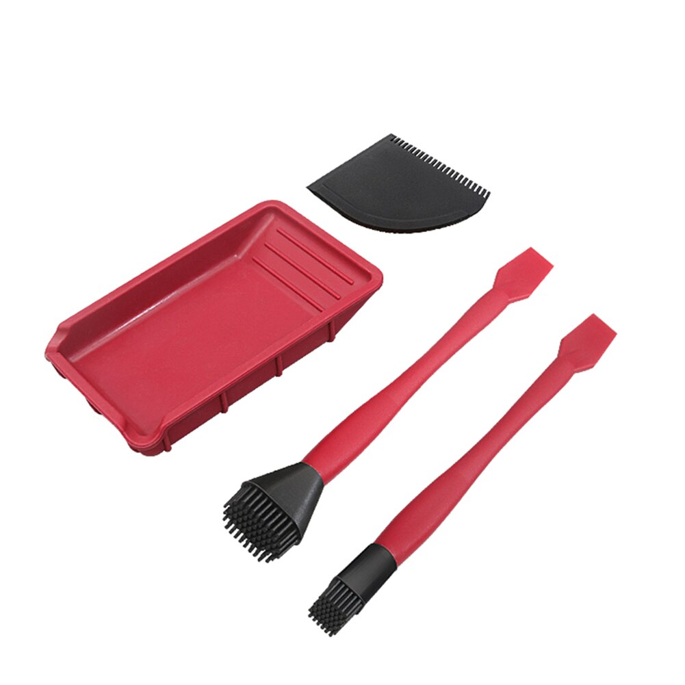 Woodworking Glue Brush Smooth Multifunction Silicone Flat Scraper Board Carpenter Coating Gluing Brush Tool: Default Title