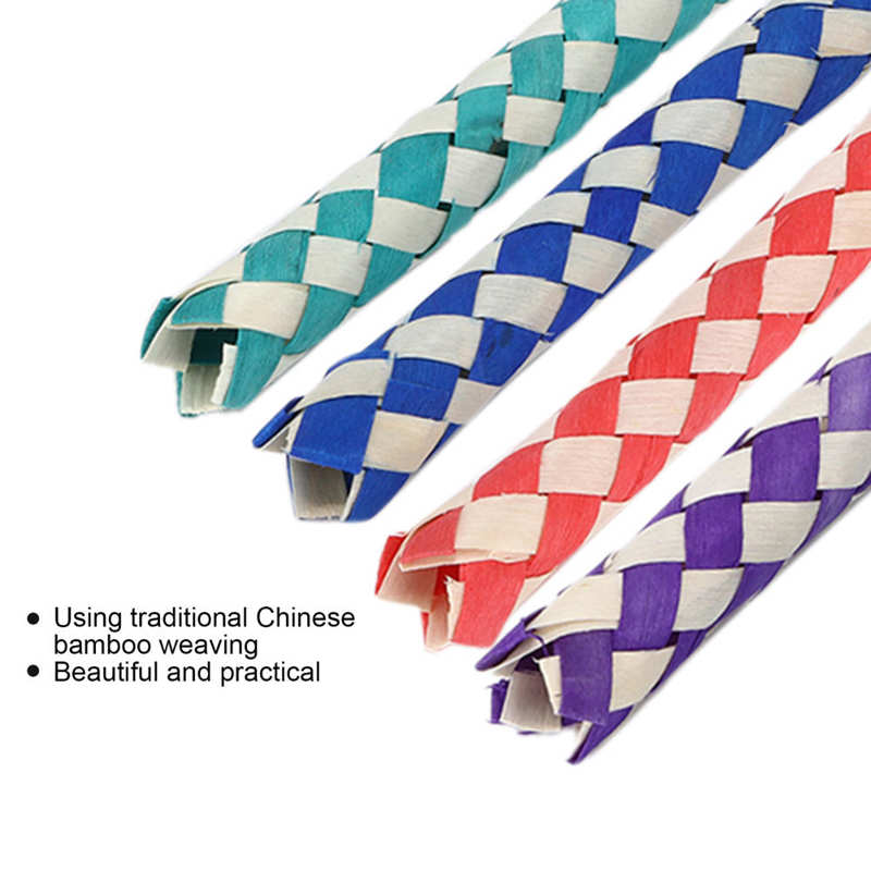 Trappola per dita in bambù cinese trappola per dita naturale per giocattoli per uccelli sostituzione di vari giocattoli e regali fai-da-te per animali domestici