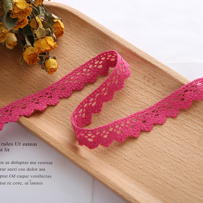 2/5Yards 15mm Width Sewing Fabric Cotton Lace Trim Decoration DIY Decorative Lace Sofa Curtain Bedding Accessories Lace Crafts: Brass / 2码