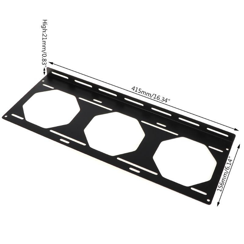 Fan Bracket 240 Radiator Mounting Bracket Water Cooler for 12/14CM Fan Holder External Computer Case Heatsink Gadget Accessories: WHITE