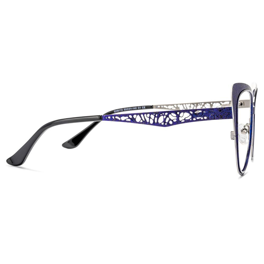 Zeelool Stylish Metal Cat Eye Glasses for Women Eileen ZWM012934