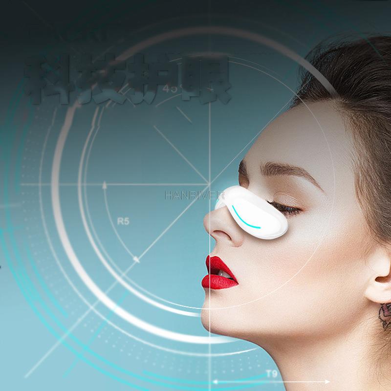 Massage à vibrations USB portable pour les yeux, dispositif de massage pour enlever la poche oculaire, protection nerveuse lente, compresse chaude