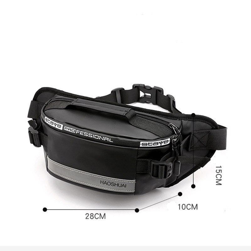 Man Waterproof Waist Bag Chest Pack Outdoor Sports Crossbody Bag Hip Bag Casual Travel Male Bum Belt Bag