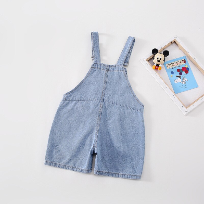 80-120cm freundlicher Overall Sommer Jungen Mädchen Denim kurze Hose Jeans Tollder Strampler freundlicher Kleidung Bebe Gesamt Art Kleidung