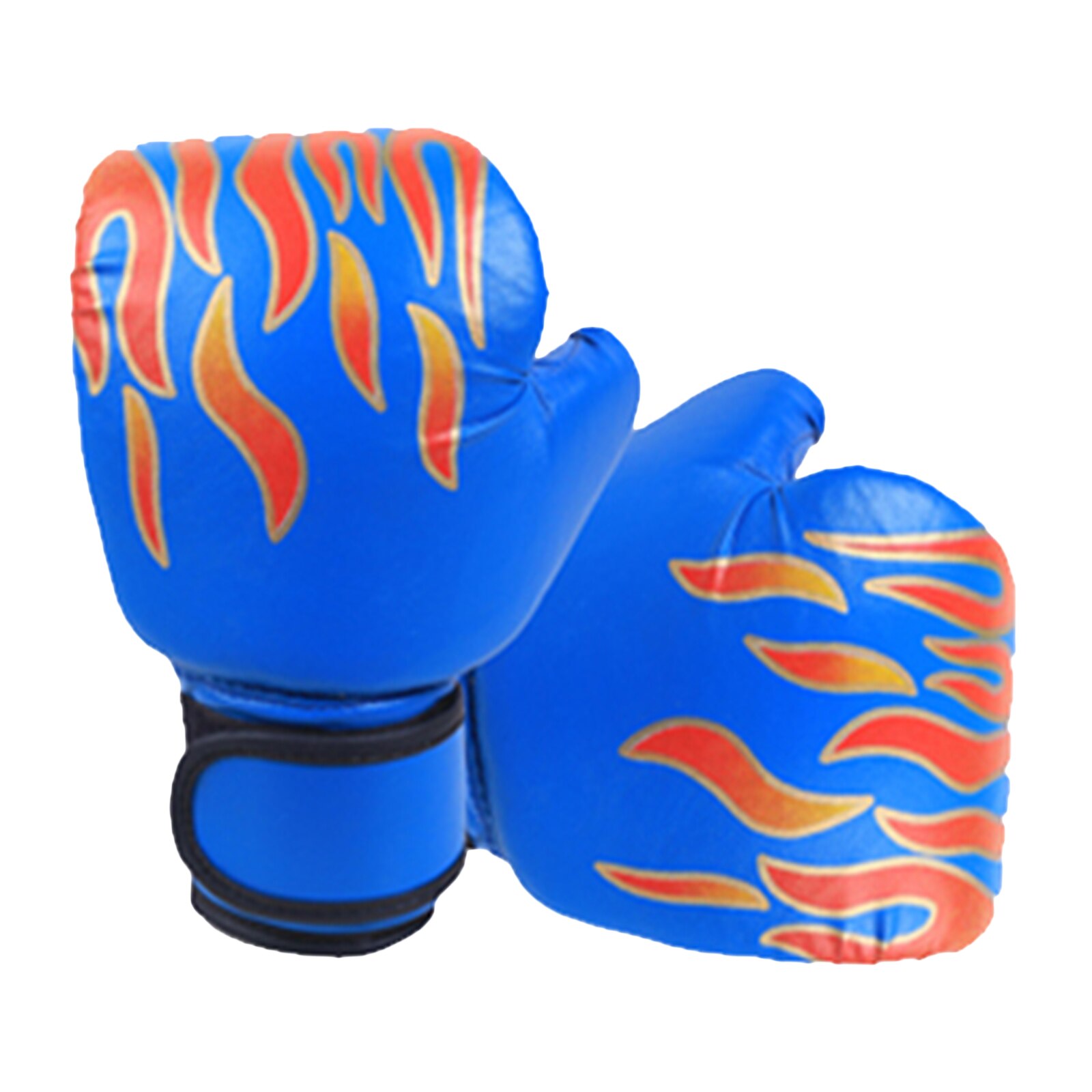 Boxing Gloves Flame Tiger Children's Training Gloves Teens Junior Kids Sparring Gloves for Punching Bag Kickboxing Sports: Blue B / 16x26cm