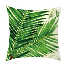 45 x 45cm växter blommigt kuddfodral tropiska löv kuddfodral kuddfodral för vardagsrum bedboom: 3