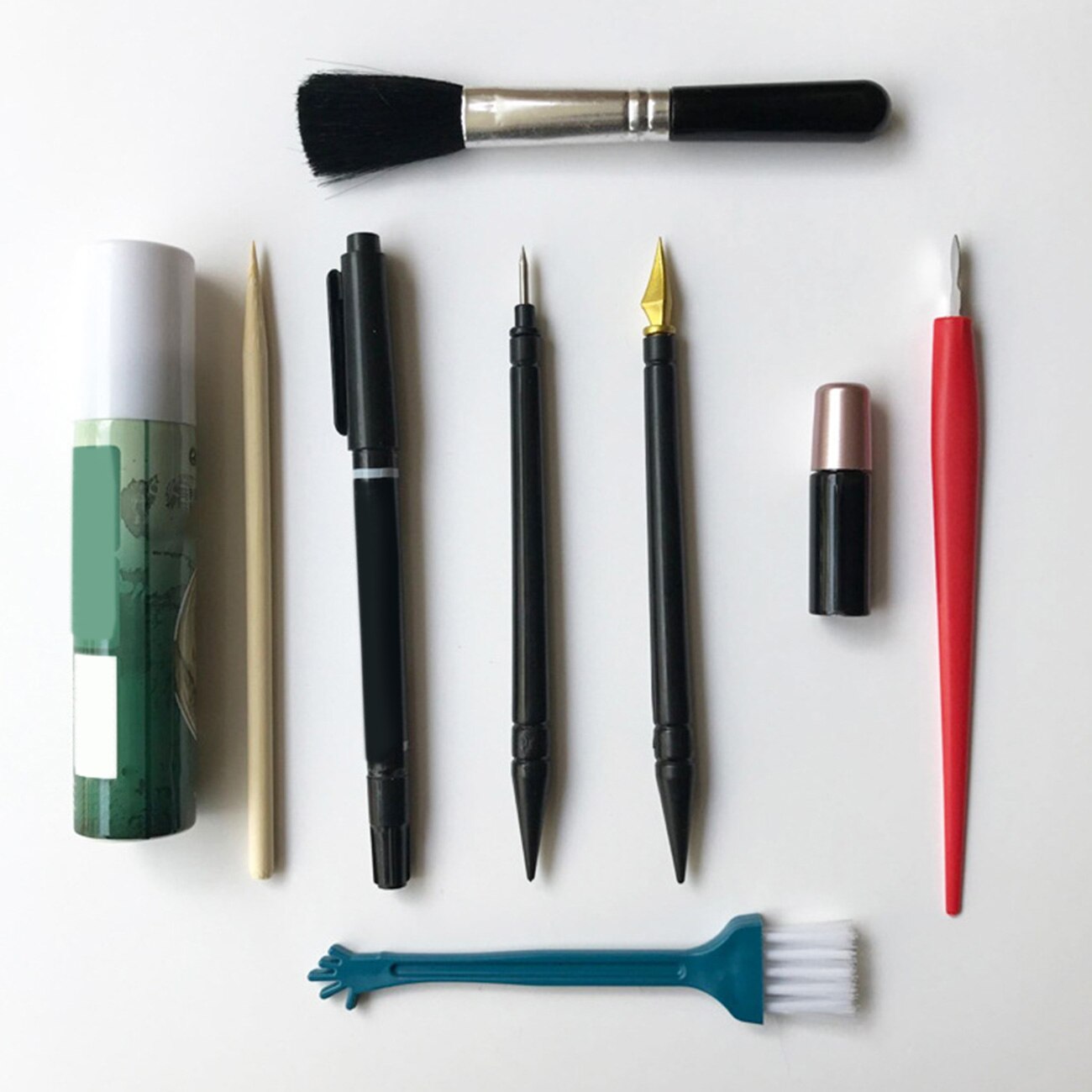 1Set Scratch Art Schilderen Tool Reparatie Stok Schraper Pen Diy Tekening Scratch Arts Borstel Voor Scratch Sketch Art papers Board