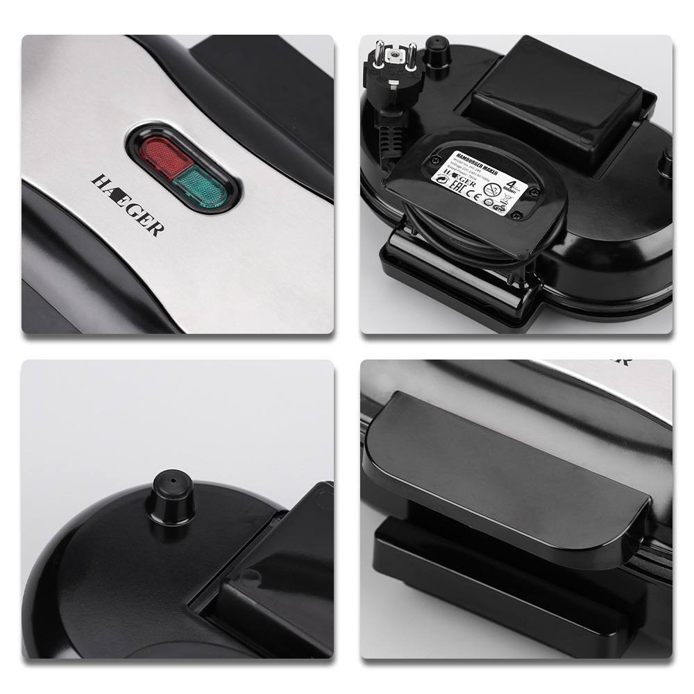 220V Multifunktions Elektrische Hamburger Grill Ei Pfanne Steak Dual Frühstück Sandwich Hersteller Eier Burger Maschine Fleisch Röster