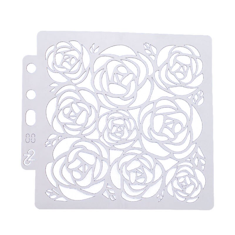 Dolce Vita Blume Sammelalbum Schablone Haus Vogel Kuchen Dekorieren Werkzeug DIY Dekorieren Fondant aufbringen Druck sprühen Vorlage: s88