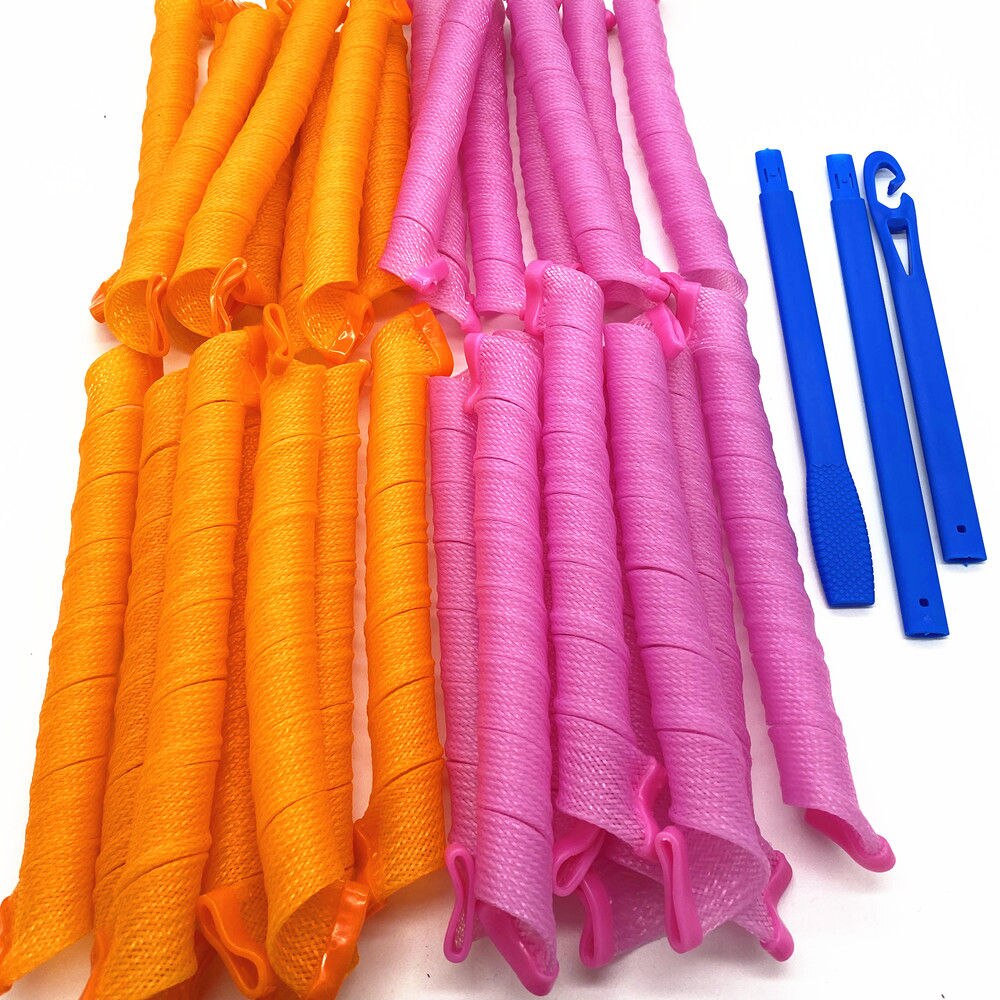 30 pièces, 20/30/50cm Magique leverag cheveux bigoudi spirale boucles à rouleaux Sans Chaleur Bigoudis Couleur Bigoudis Avec style