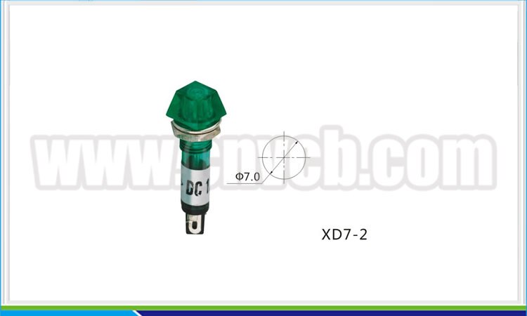 Signallampe/indikator grøn mini 220 volt indikatorlamper 24v indikatorlamper  ac 220v plastkasse grøn indikatorlampe