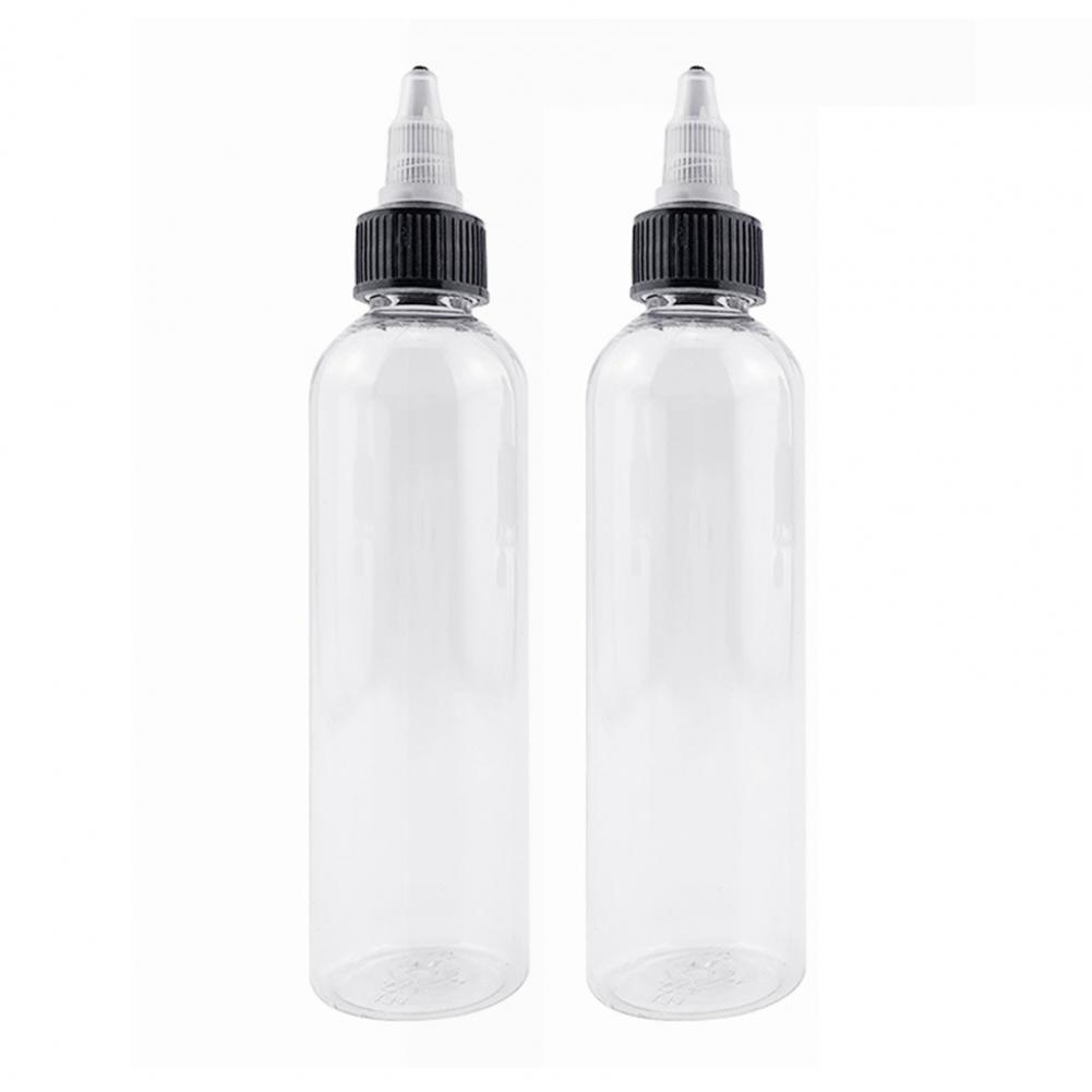 2Pcs Attractive Wide Application Reusable Sauce Bottle Multi-use Good Sealing Condiment Bottle for Sauce Bottle: 120ML