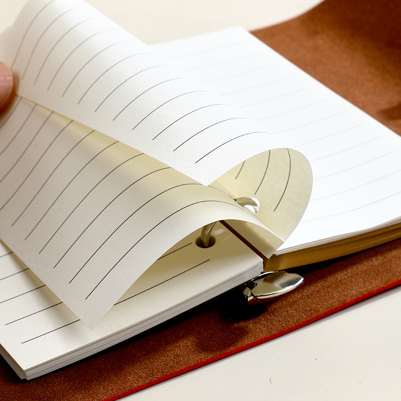 M5 løse ark notatbok refill spiralperm innvendig side rutenett blank linje dagbok agenda planlegger skoleartikler