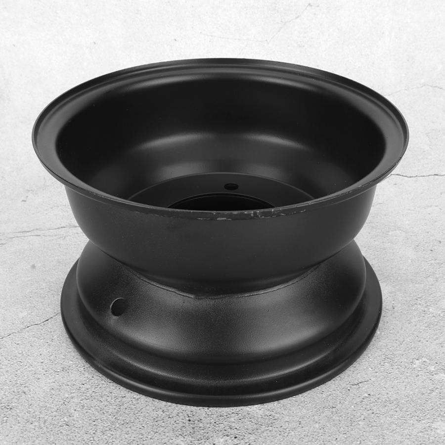 10inch 90mm/3.54in Hole 4 Stud Front Wheel Rim for 250cc Quad Dirt Bike ATV Buggy Black Wheel rim Wheel Accessory