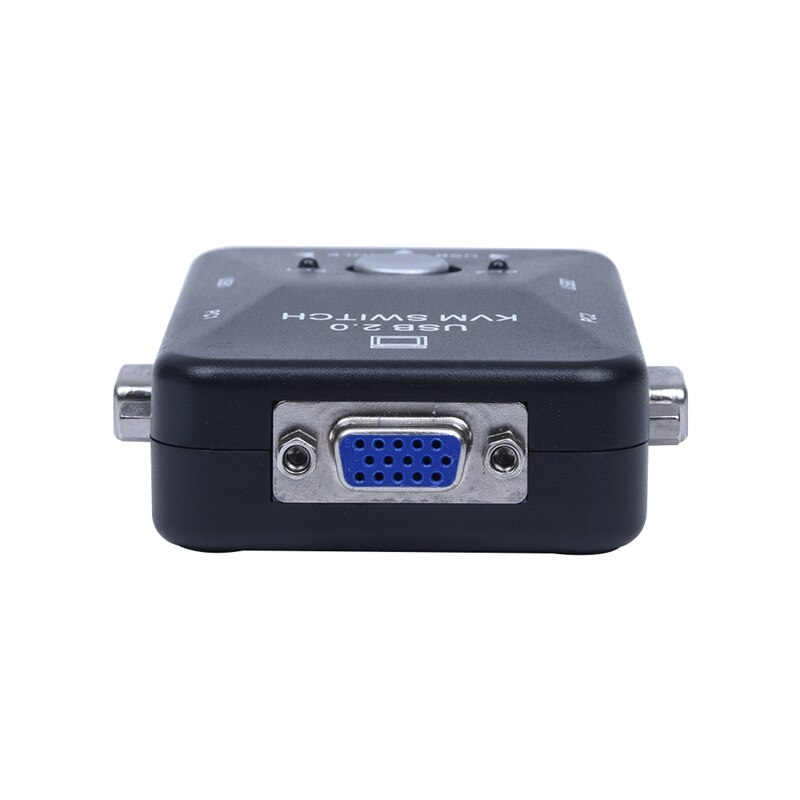 Adaptador de caja de interruptor Manual KVM todo en uno, Mini 2 puertos, con conector USB