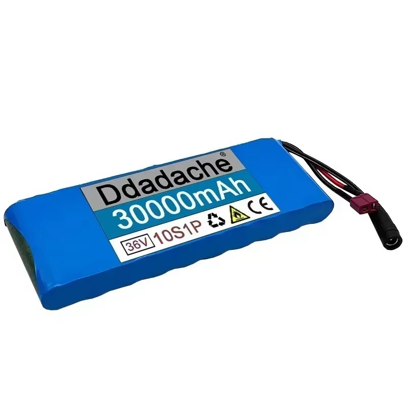 36V battery 100% genuine 36V 30000mAh 10S1P 18650 lithium-ion rechargeable battery pack 20A with BMS scooter and bicycle