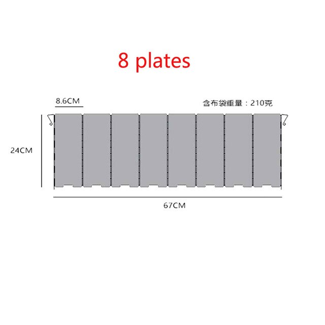 Parabrisas plegable de 8/9/10 placas para acampar al aire libre, estufa de Gas para barbacoa, pantalla de protección contra el viento para Picnic,: 8