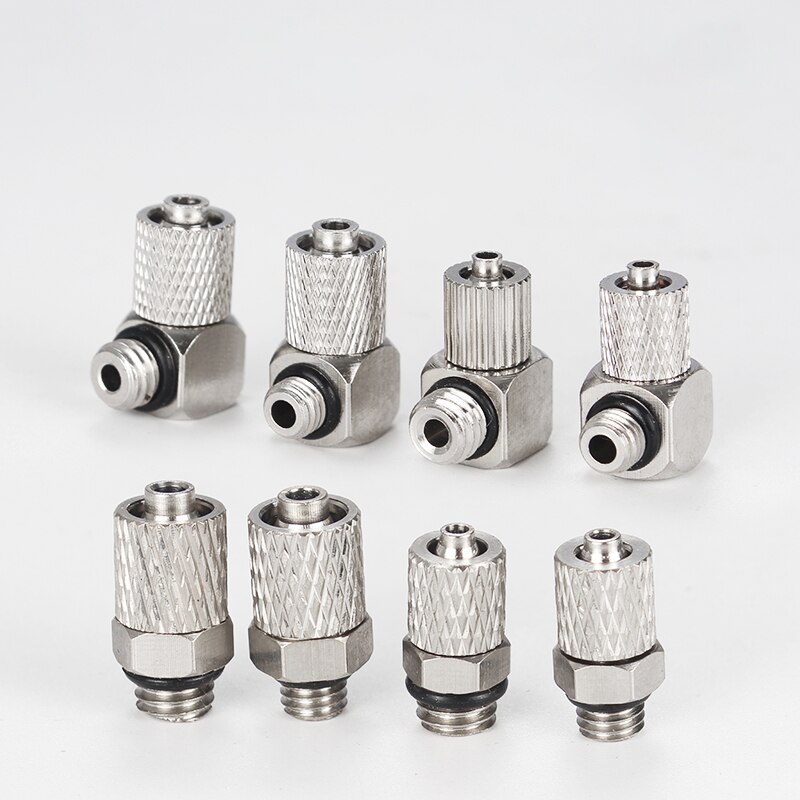 Pneumatic Fitting Male Thread M5 M6 To Air Tube 4mm 6mm ， Mini Straight Pneumatic Pipe Air Quick Joint Coupler Connector