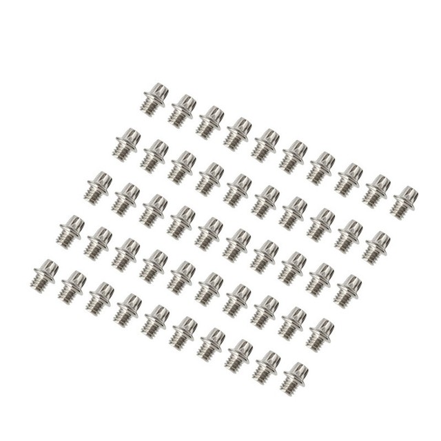 Tornillos de repuesto para Pedal de bicicleta, juego de tornillos de bicicleta hexagonales M4, antideslizantes, para ciclismo de montaña o carretera, 50 Uds.: 50pcs