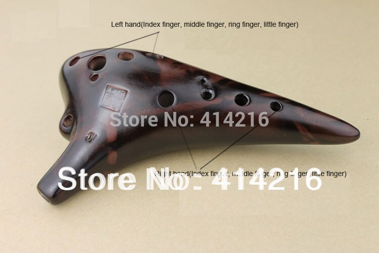 12 hull røykt burn vintage ac fløyte ocarina alt c mesterverk fløyte musikkinstrument