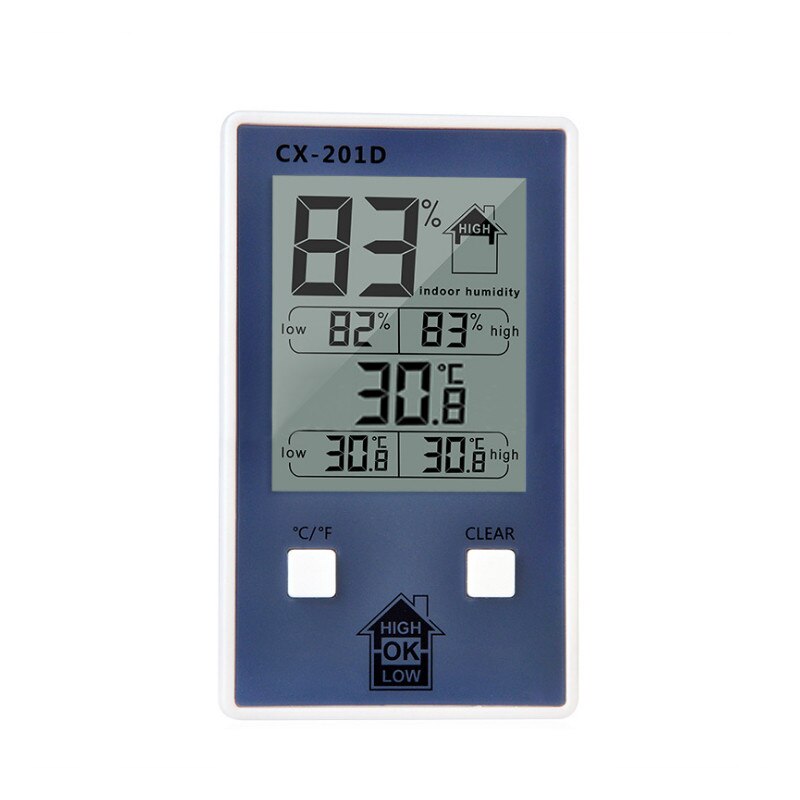 Digital Thermometer Hygrometer Indoor Outdoor Temperature Humidity Meter Display Weather Station Monitor Gauge LCD Screen