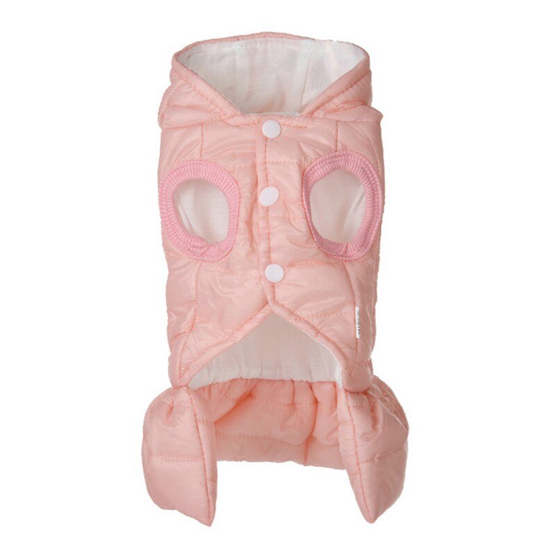 Pet Dogs Girls Dog Dresses Warm Two-leg Costume For Autumn Winter Puppy Cotton Dress