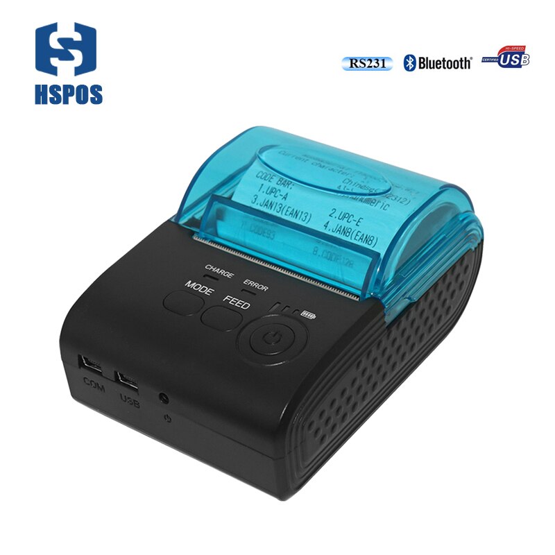 Handheld pos directly thermal receipt printer 58mm bluetooth android IOS printing machine 590AI can provide SDK for developing