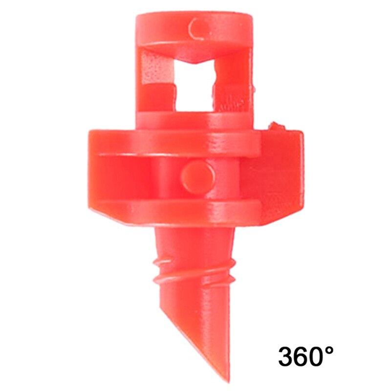 Atomización de refracción de 180 grados, 50 Uds. Por paquete de microaspersores simples, para jardinería, riego por ahorro de agua, 90, 360: RD