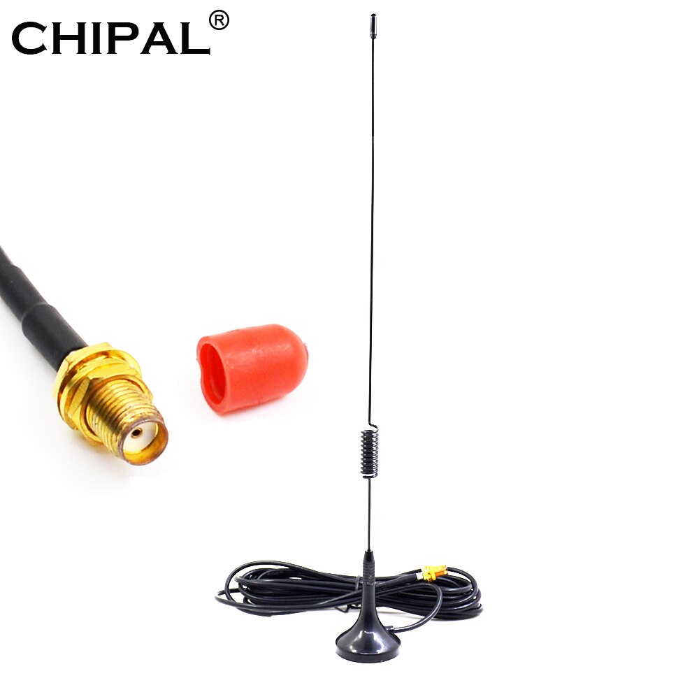 CHIPAL Car Magnetic Antenna UT-106UV SMA-F Female Dual Band Aerials UHF VHF For BAOFENG UV-5R UV-82 Wouxun Kenwood Walkie Talkie