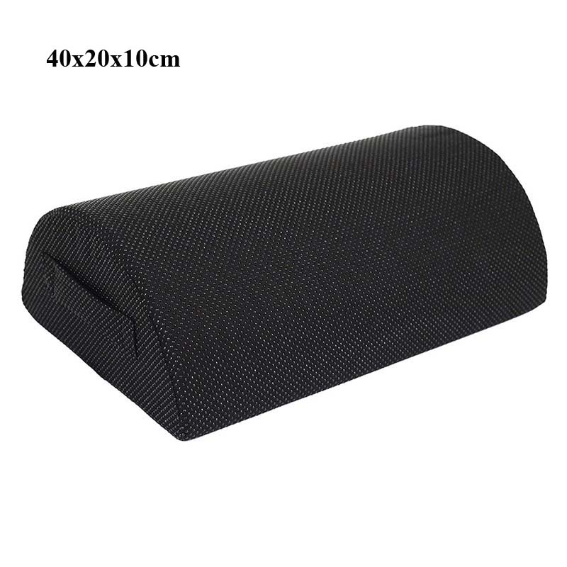 Cojín de espuma viscoelástica para descanso de piernas, almohada de Color sólido para el cuello, reposacabezas, reposapiés, decoración del hogar: plastic point black