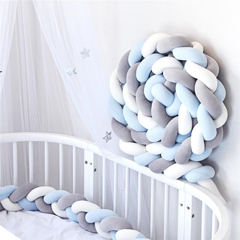 2M Baby Bed Bumper Voor Pasgeboren Baby Bumper Voor Jongens Meisjes Baby Crib Bumper Cot Protector Cuna Para Bebe vangrail Voor Bed Room