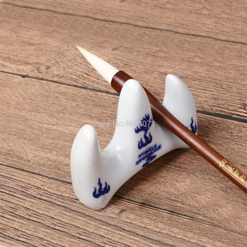 1 Pcs Chinese borstel Kalligrafie pen rack keramiek Multifunctionele Inkt Houder Schotel relatiegeschenken Chinese stijl decor L/S /M