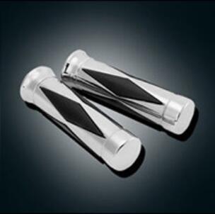 22 Mm Handvat Motorfiets Custom Chrome Aluminium Hand Grips Chopper Cruiser Stuur Grip: A12